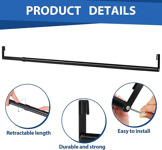 Threehoney Expandable Closet Rod - Image 3