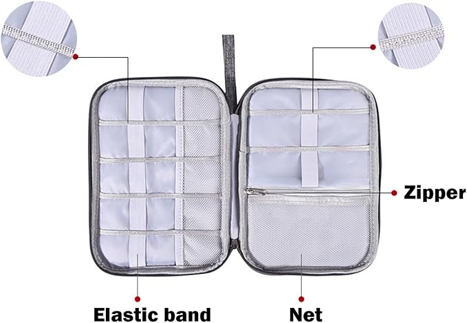 Organizer Case Small Electronic Devices USB Charger Accessories Mouse Phone - Image 2