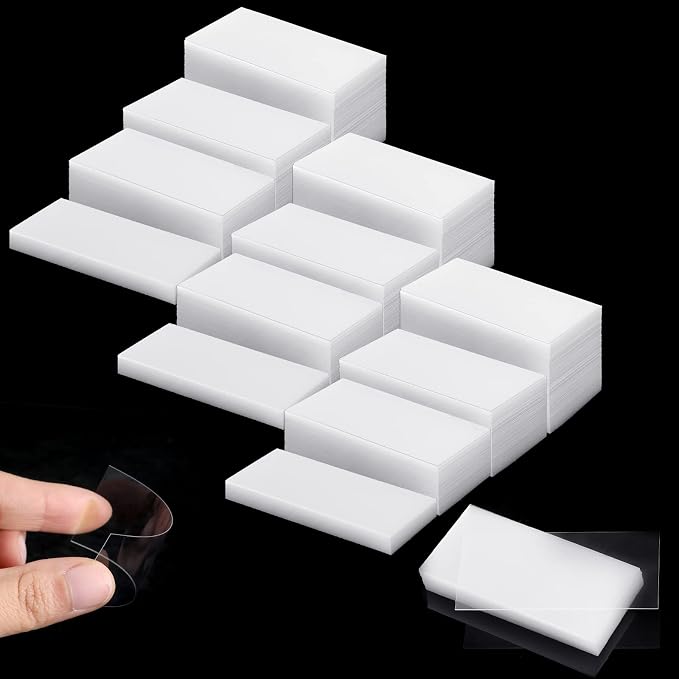 1000 Pack Plastic Tags Shelf Label Holders Clear Plastic Label Price Tag by Chunful