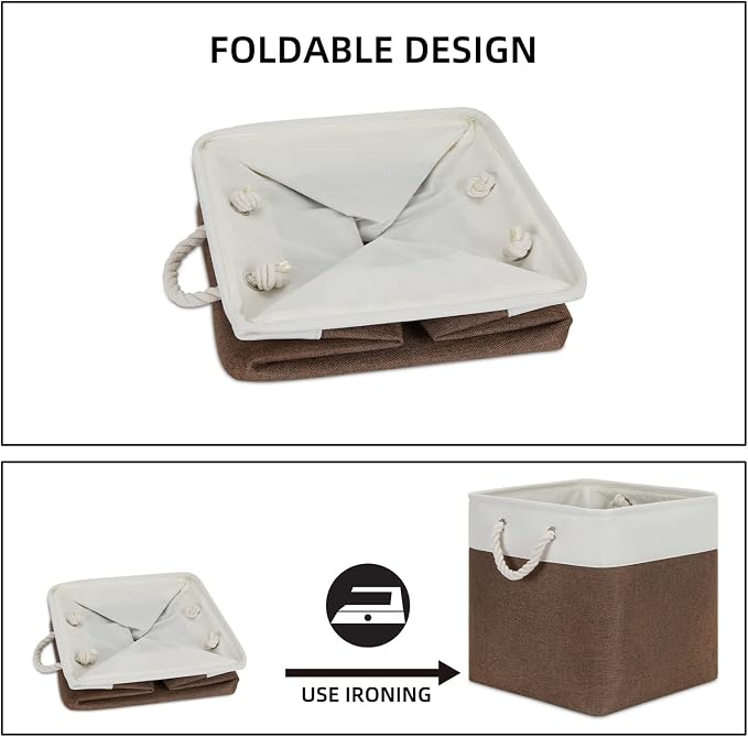 Bidtakay Collapsible Rustic Cube Storage - Image 8