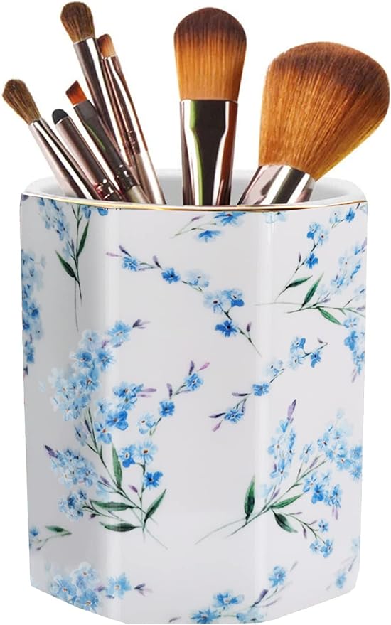 Pencil Holder for Desk Organizer, Ceramic Writing Utensil Storage Organizer by LEAZUL