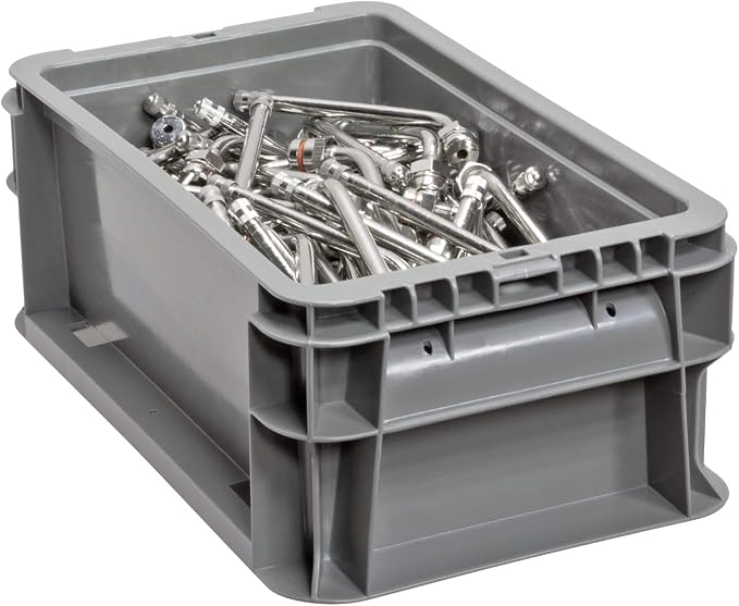 Buckhorn SW120705F101000 Plastic Straight Wall Storage Container Tote, Light - Image 3