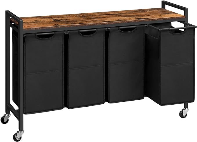 HOOBRO Laundry Sorter 4 Sections, Laundry Hamper by HOOBRO