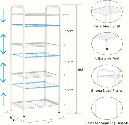 MAX Houser Storage Rack with Shelf, Industrial Style Extendable Plant Stand - Image 3