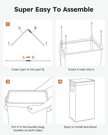 SOLEDI Slim Laundry Hamper - Image 9