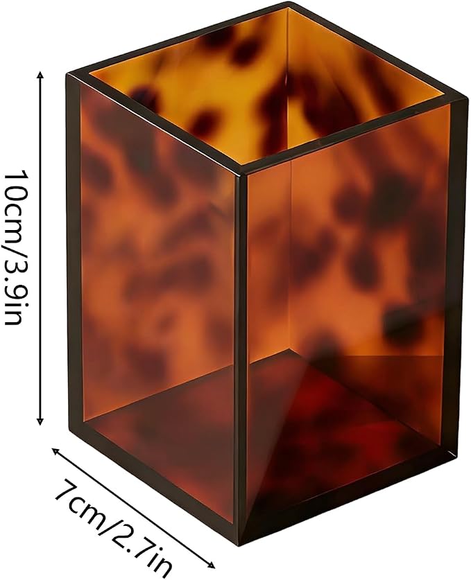 Toiletry Caddy - Resin Leopard Print Shelf Organizer, Grip Base Cosmetic Holder - Image 2