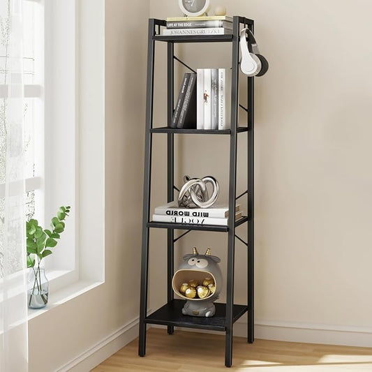 Hzuaneri Ladder Shelf, Freestanding Corner Storage Shelf | Bookcase by Hzuaneri