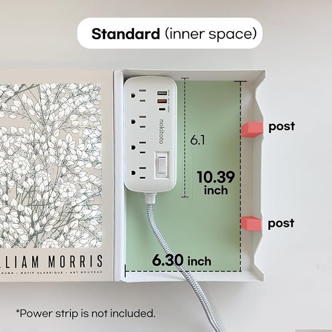 Book Shape Decorative Cable Management Box - Image 4