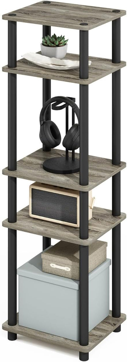 Furinno Turn-N-Tube Storage Shelves, Stackable Standing Shelf, Open Corner Shelf - Image 6