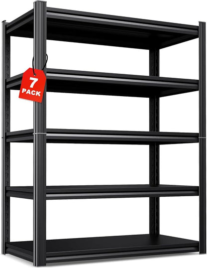 Set of 7 All Metal Garage Shelving by CreatingaComfortableLiving