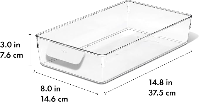 OXO Good Grips Fridge Organization Bin 8 in x 14 in - Image 6