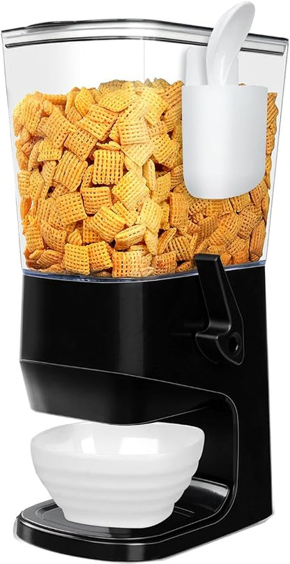 Cereal Dispenser Countertop Wath Bowls and Spoons Cereal Containers Storage by Mivvosakuki