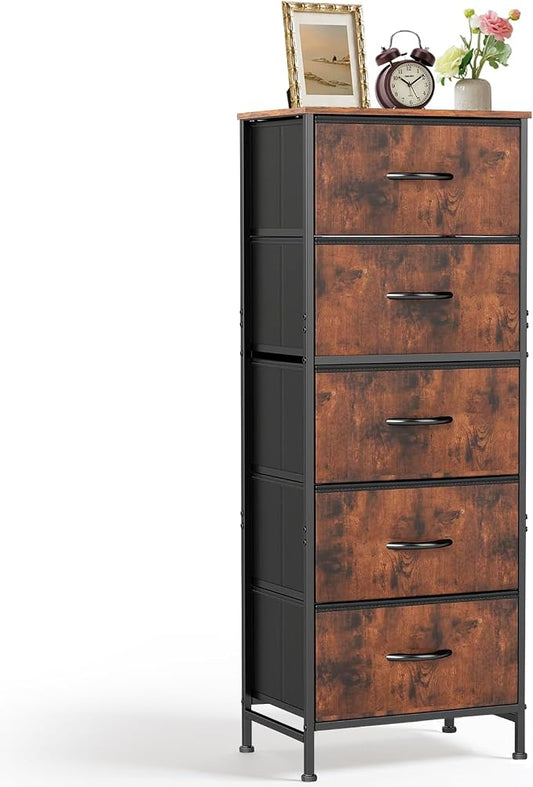 5 Drawers Dresser for Bedroom Fabric Storage Tower by SageNest