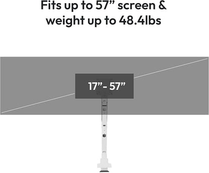 Pixio PS2S Titan White Ultrawide Mega Heavy-Duty Premium Single Monitor Arm - Image 2