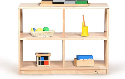 4-Compartment Storage Bookcase Montessori Shelf Organizer - Image 4