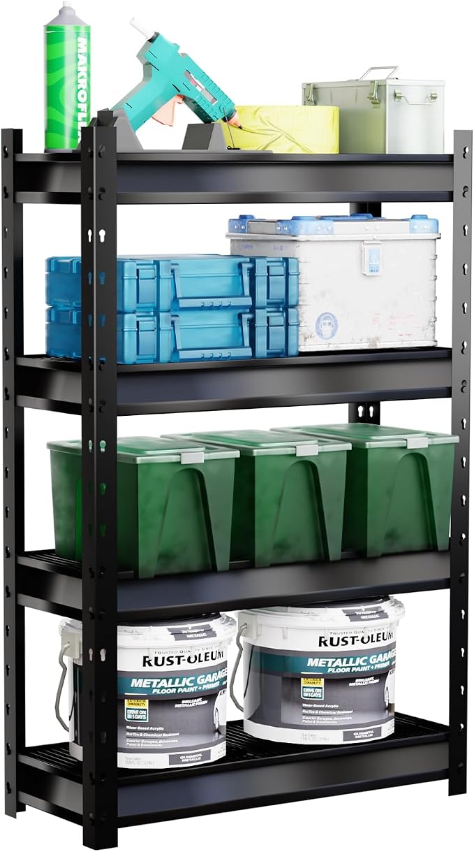 The Atlas 36" W Garage Shelving Heavy Duty Loads 6000LBS, 4 Tier Metal Storage - Image 8