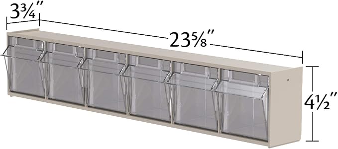 Akro-Mils TiltView Plastic Storage Cabinet - Image 3