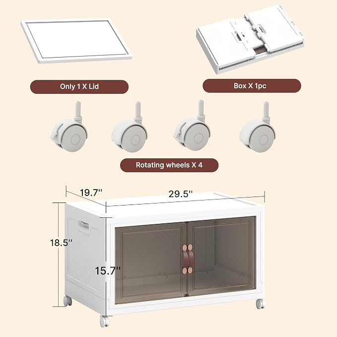 472QT Extra Large Stackable Storage Bins - Image 2