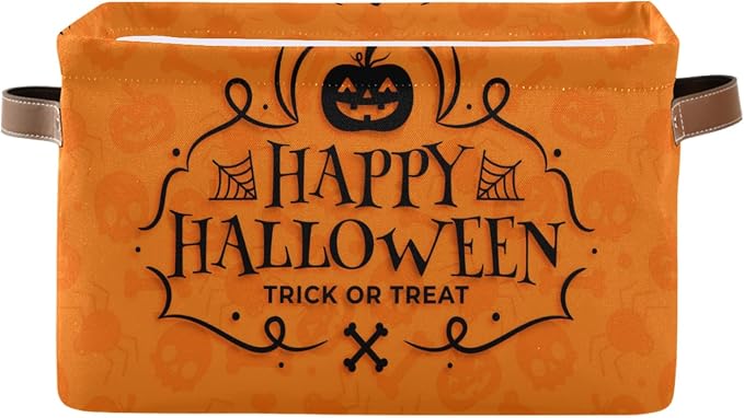 Halloween Pumpkin Foldable Storage Basket by LLCxigua