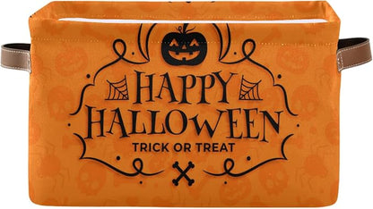 Halloween Pumpkin Foldable Storage Basket by LLCxigua