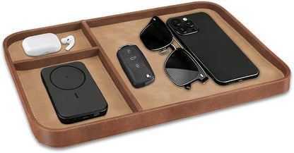 SITHON Valet Tray Trendy Organizer, Premium PU Leather Stylish and Organized by SITHON