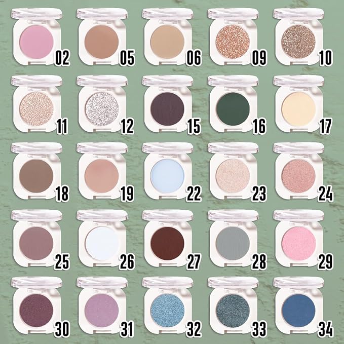 Green Single Matte Eyeshadow Makeup, Neutral Powde Eye Shadow - Image 3