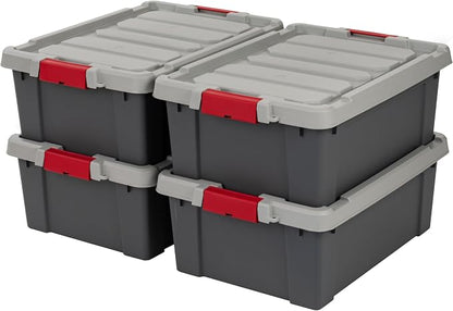 IRIS USA 12 Gallon Lockable Storage Totes by IRISUSA