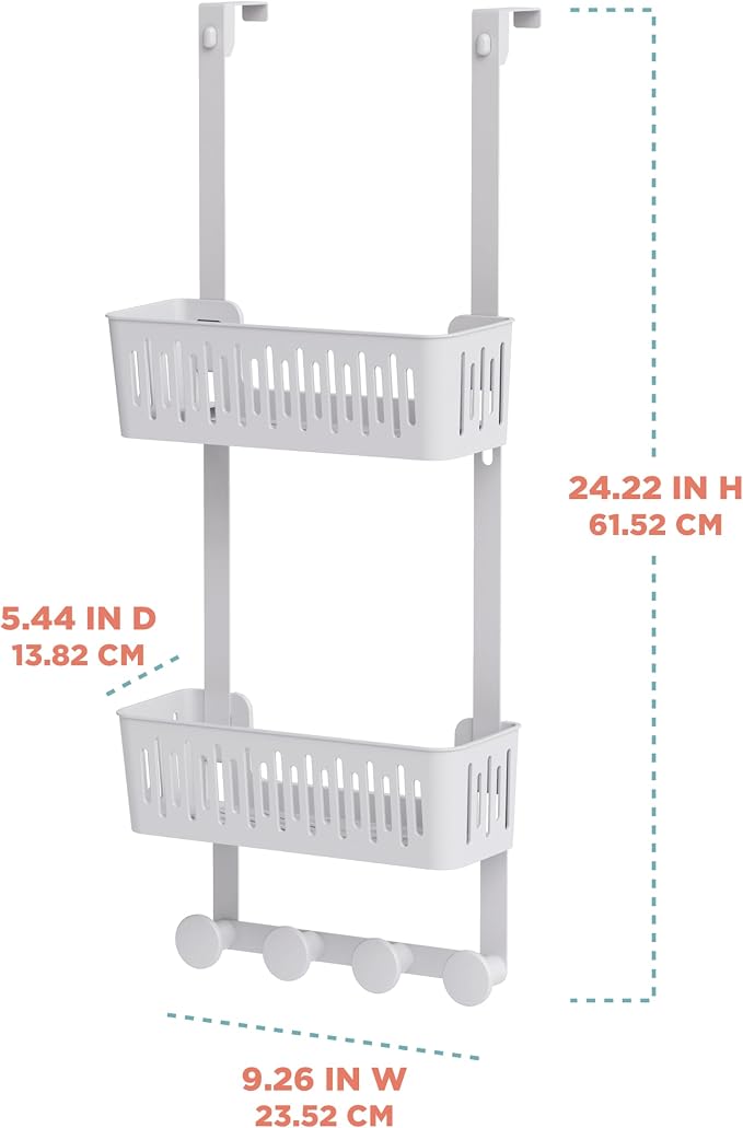 Zenna Home SnugFit Over the Door Caddy Organizer - Image 4