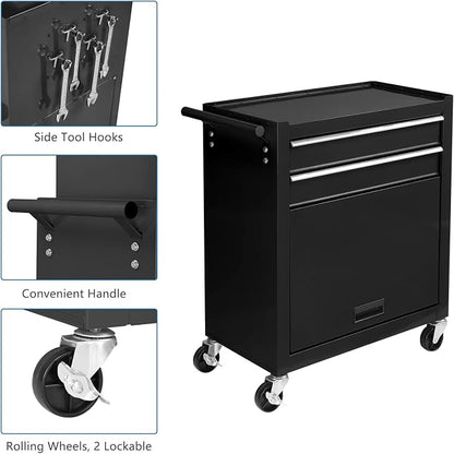 TUFFIOM 8-Drawer Rolling Tool Chest, Tool Storage Cabinet w/Lockable Wheels - Image 5