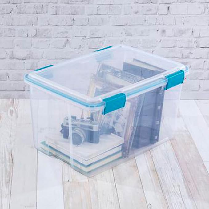 Sterilite 54 Qt Gasket Box, Stackable Storage Bin - Image 3