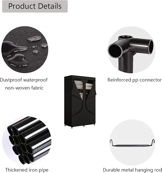 SORCEDAS Portable Closet Wardrobe - Image 6