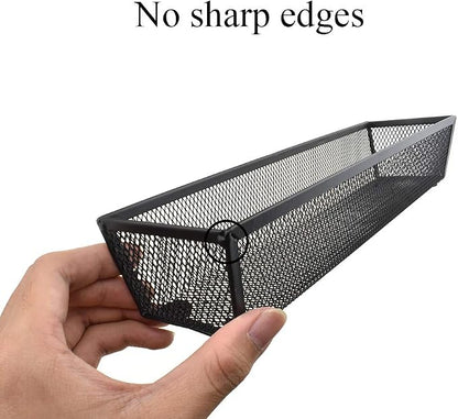 HAHIYO Stackable Mesh Tray Cup 12 x 3 x 2 inches Sturdy Container - Image 6