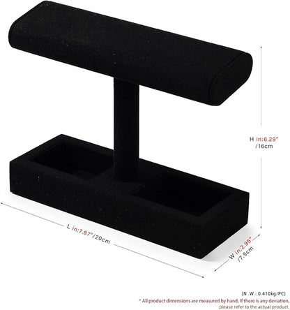 Oirlv Microfiber T-Bar Watch Display Stand Jewelry Display Props Jewelry - Image 8