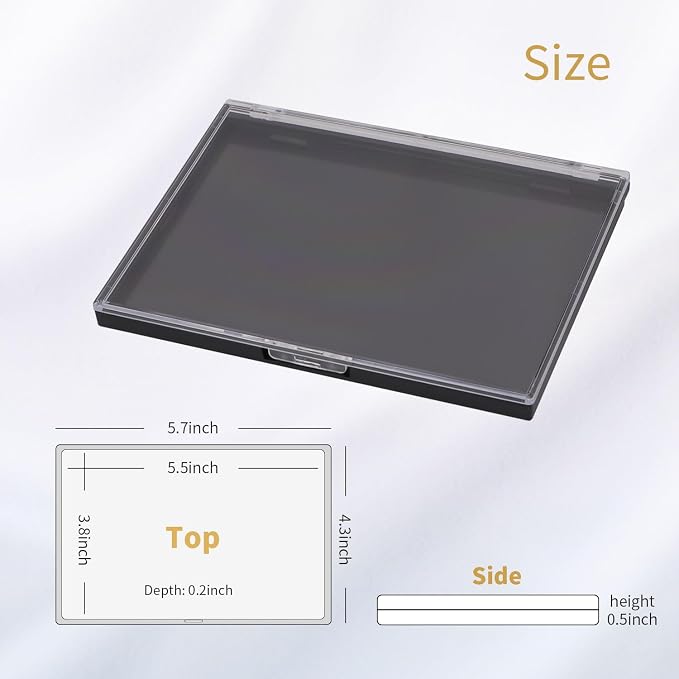 Magnetic Makeup Palette with Clear Top, Empty Eyeshadow Pan Dispensing Storage - Image 2
