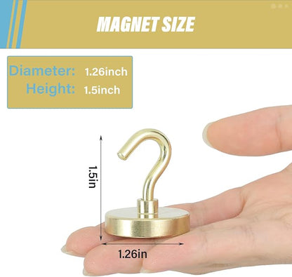 Neosmuk Magnetic Hooks, Heavy Duty 130lb+ Strong Magnet Hook - Image 4