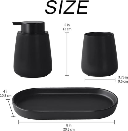 Matte Black Bathroom Accessory Set - Image 4