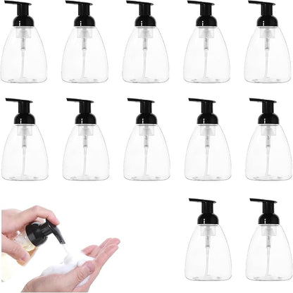 12 Pack Foam Soap Dispenser, 8oz/250ml Refillable Pump Bottle Dispenser Clear by Unknown