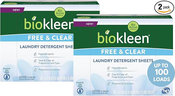 Biokleen Laundry Detergent Sheets by Biokleen
