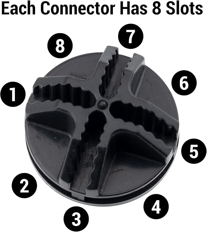 40 Pcs Wire Cube Plastic Connectors Wire Grid Cube Organizer Connectors - Image 4