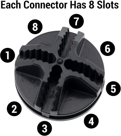 40 Pcs Wire Cube Plastic Connectors Wire Grid Cube Organizer Connectors - Image 4