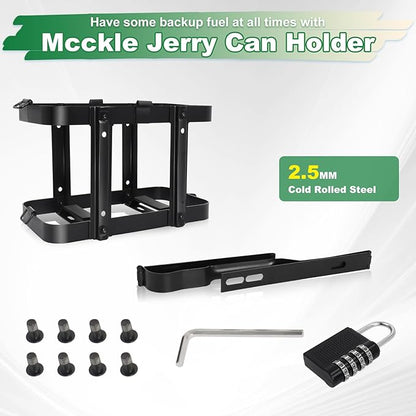 Jerry Gas Can Holder Rack with Combination Lock, Jerry Can Mount Holder Heavy - Image 7