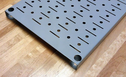 Wall Control Narrow Pegboard Rack 8in x 32in White Metal Pegboard Runner Tool - Image 4