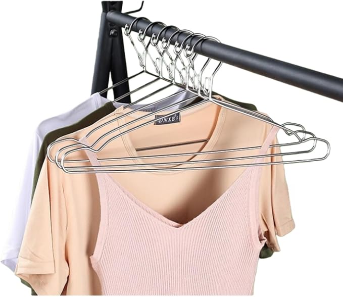 16.5” Wire Hanger 4mm Lockable Hangers 10Pack Stainless Steel Slim Thin Heavy - Image 9