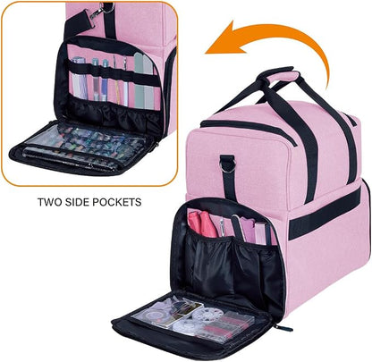 Large Makeup Cosmetic Bag with 3 Removable Case and 2 Removable Dividers Double - Image 3