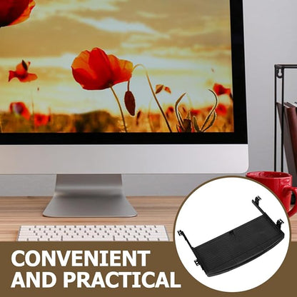 Under Desk Keyboard Tray with Adjustable Height, Ergonomic Slide-Out Keyboard - Image 2