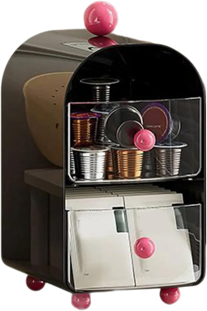 Multi-Compartment Tray for Coffee Pods & Tea Bags Space-Saving Kitchen/Desktop by Unknown