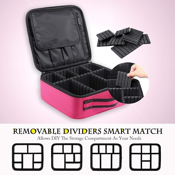 gzcz Travel Makeup Bag, Portable Makeup Case - Image 3