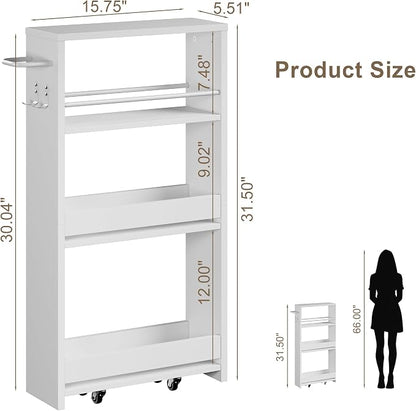 ChooChoo 4-Tier Slim Storage Cart - Image 7