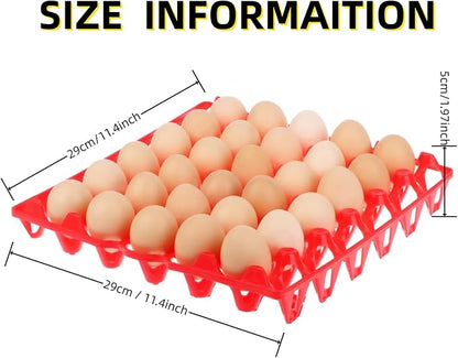 8-Pack Plastic Egg Tray Egg Crates 30-Egg Flats - Image 5