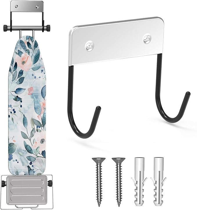 Ironing Board Hanger Wall Mount, Ironing Board Holder by ZHMY